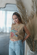 Grateful Dead Dancing Bear Crop Tank