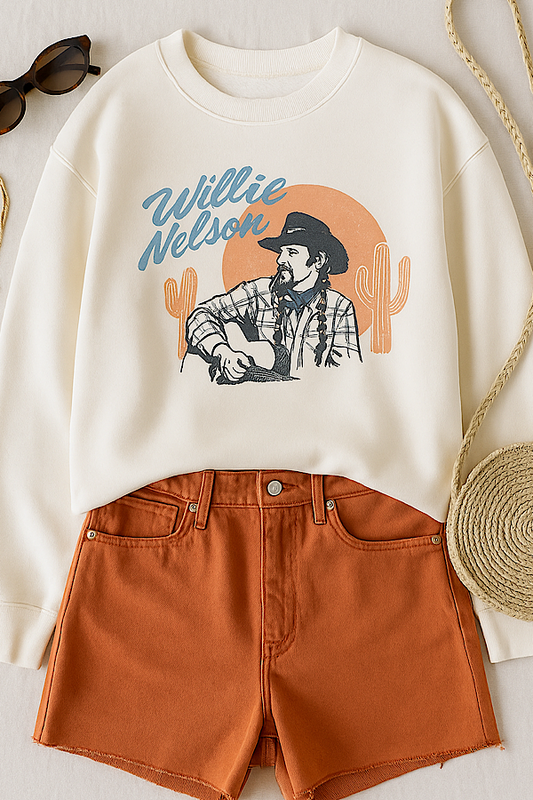 Willie Nelson Cactus Sweatshirt