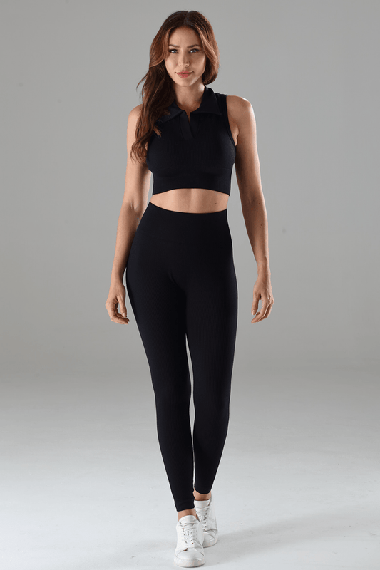 Jill High-Rise Ribbed Leggings - Life Clothing Co