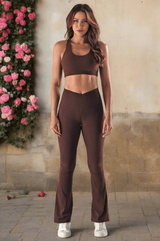 Lily V-Waist Mini-Flare Pant - Life Clothing Co