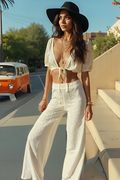 Lulu Crochet Flare Pants