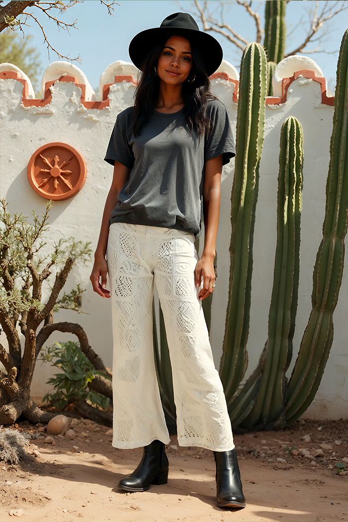 Lulu Crochet Flare Pants