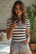 Marina Stripe Spring Sweater