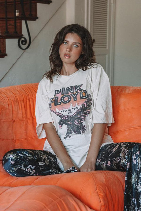 Pink Floyd 1967 US Tour Oversized Tee - Life Clothing Co