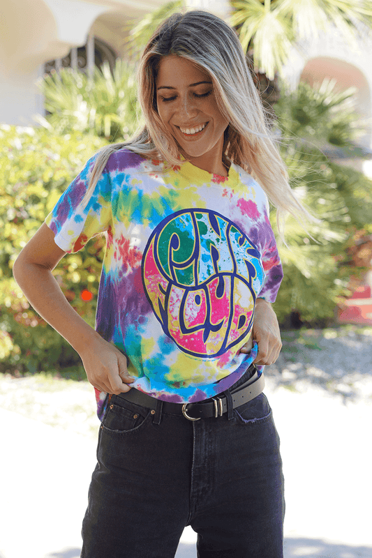 Pink Floyd Liquid Light Tie Dye Tee - Life Clothing Co