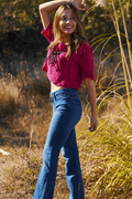 Porter Blue Delilah Bootcut Abbie Wash - Life Clothing Co