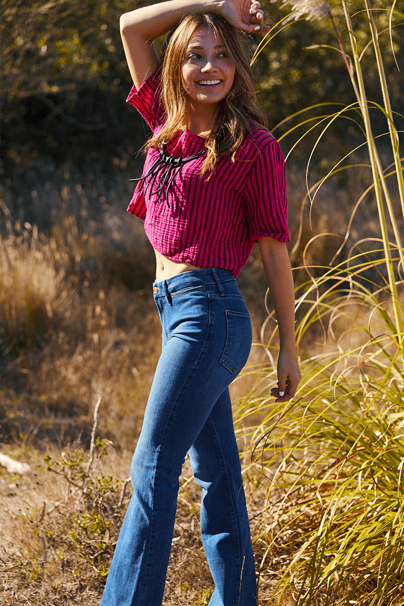 Porter Blue Delilah Bootcut Abbie Wash - Life Clothing Co
