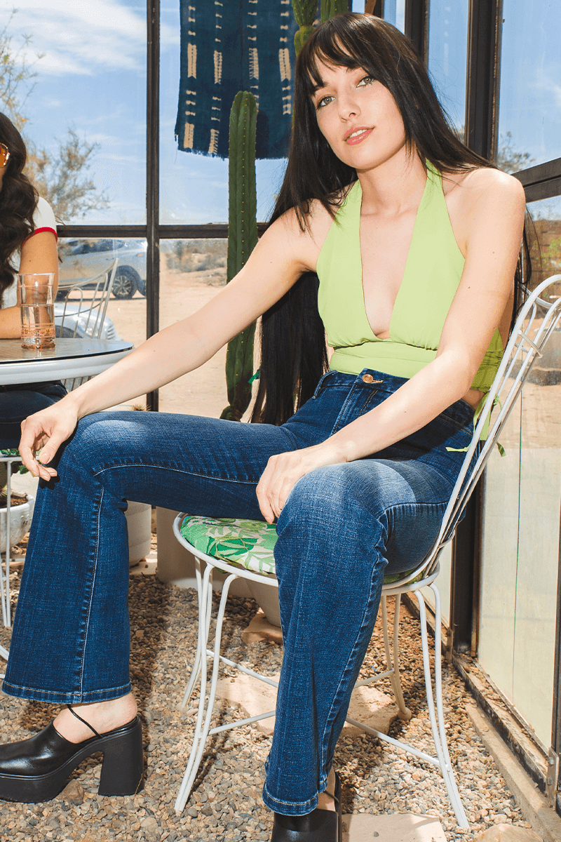 Porter Blue Delilah Bootcut Abbie Wash - Life Clothing Co