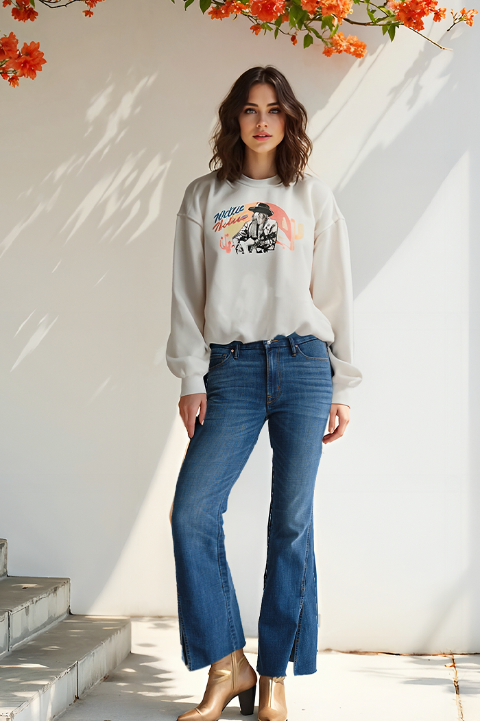 Porter Blue Jolene Flare Vera Wash