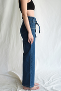 Porter Blue Penny Paperbag Wide Laguna Wash