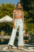 Porter Blue Penny Paperbag Wide Leg - Life Clothing Co