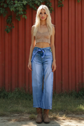 Porter Blue Penny Paperbag Wide Leg Eden Wash