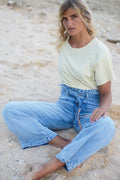 Porter Blue Penny Paperbag Wide Leg Eden Wash