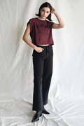 Porter Blue Rebel Wide Leg Carbon Wash