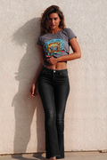Porter Blue Rebel Wide Leg Carbon Wash
