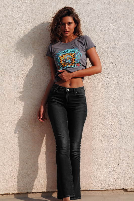 Porter Blue Rebel Wide Leg Carbon Wash