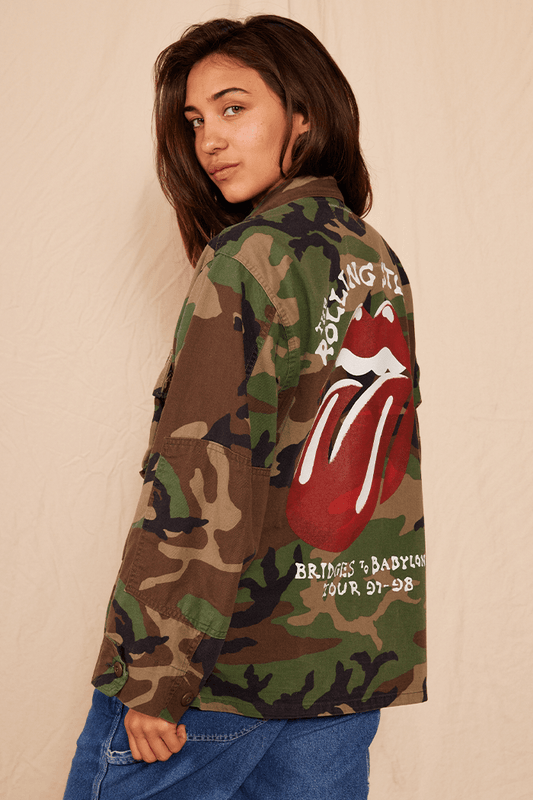 Rolling Stones Authentic Vintage Camo Army Jacket