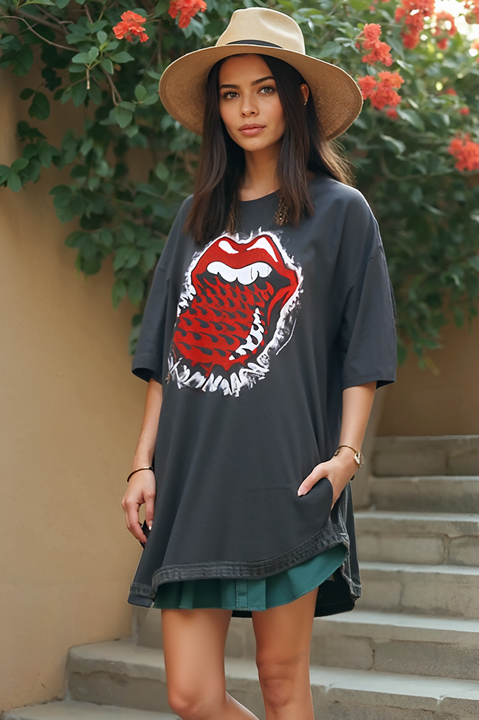 Rolling Stones Thru and Thru OS Tee