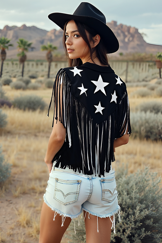 Bailey Stars Fringe Shrug