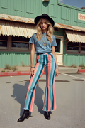 Millie Striped Western Flare Bells