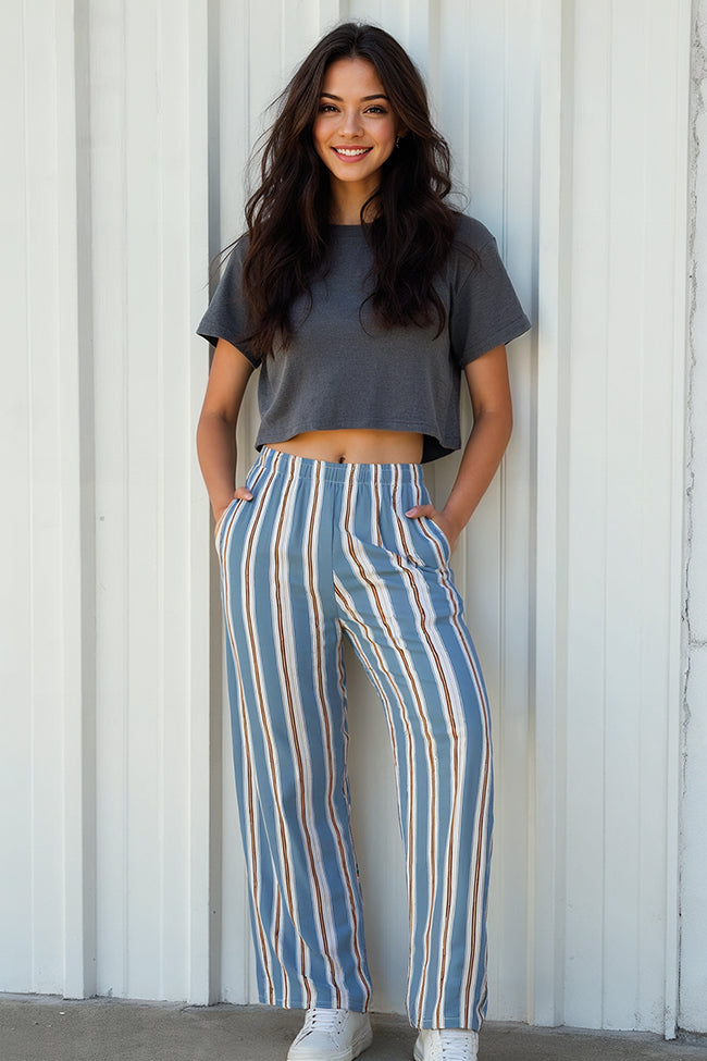 Soho Stripe Wide Leg