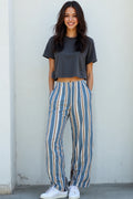 Soho Stripe Wide Leg