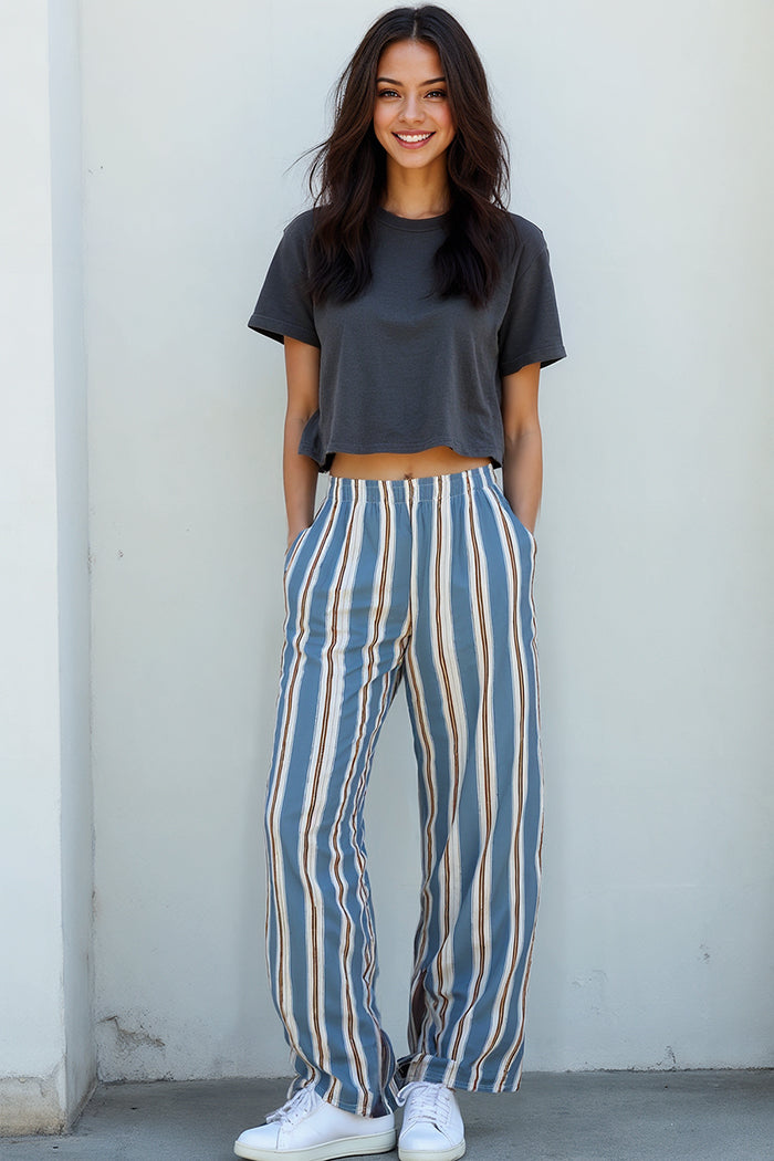 Soho Stripe Wide Leg