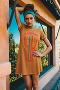 Sunset Cactus OS Tee