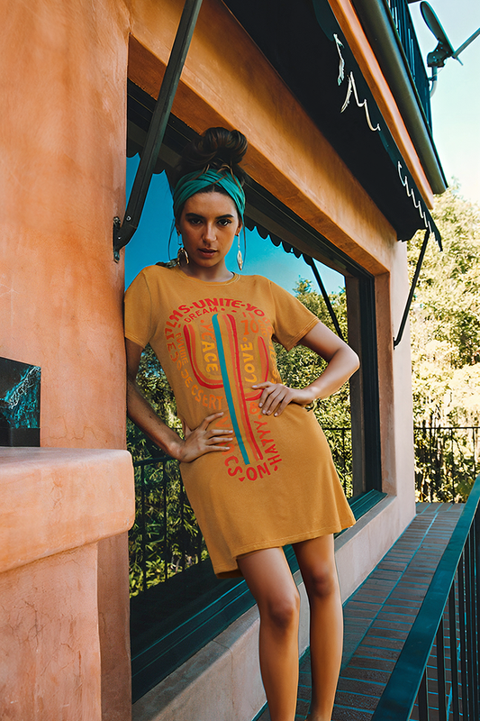 Sunset Cactus OS Tee