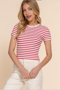 Riviera Ribbed Stripe Tee