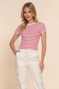 Riviera Ribbed Stripe Tee