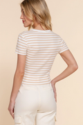 Riviera Ribbed Stripe Tee