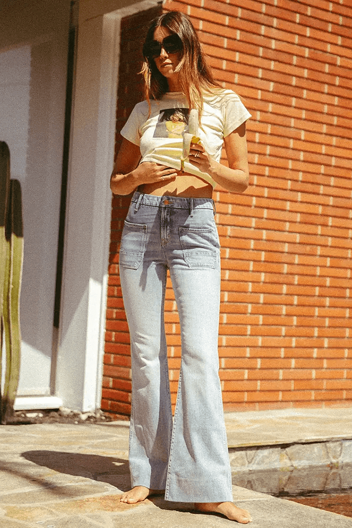 Porter Blue Wanderer Flare Gracie Wash - Life Clothing Co