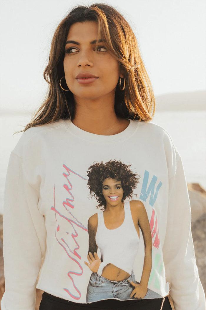 Whitney Houston Crop Sweatshirt - Life Clothing Co