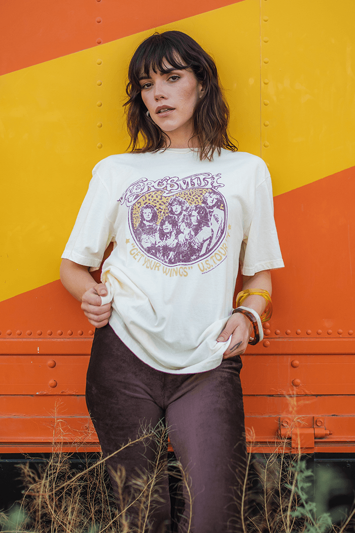 Aerosmith Wings 74' Stanley Tee - Life Clothing Co