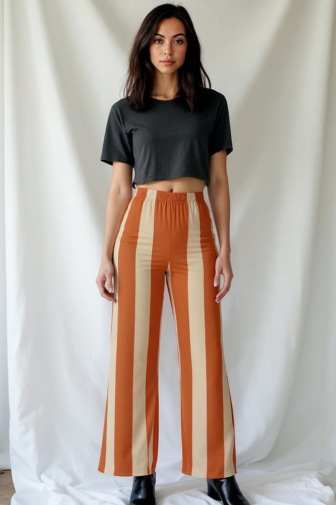 Alpine Stripe Wide Leg