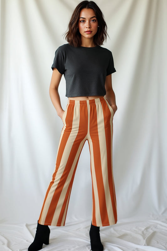 Alpine Stripe Wide Leg