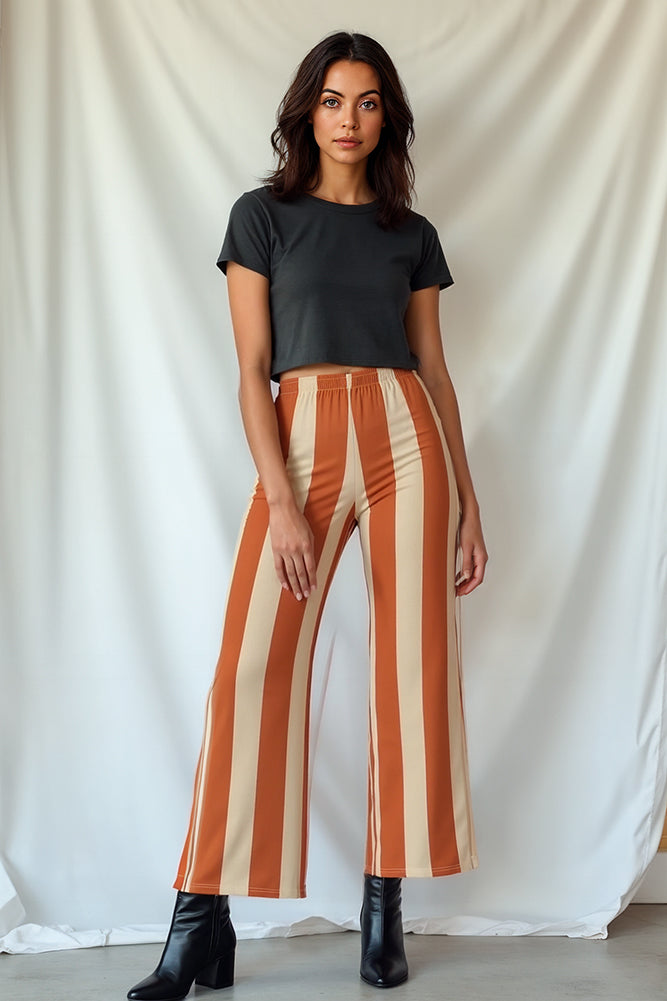 Alpine Stripe Wide Leg