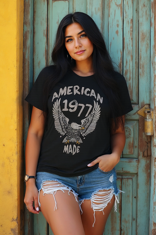 American Made 1977 Eagle Curvy Tee