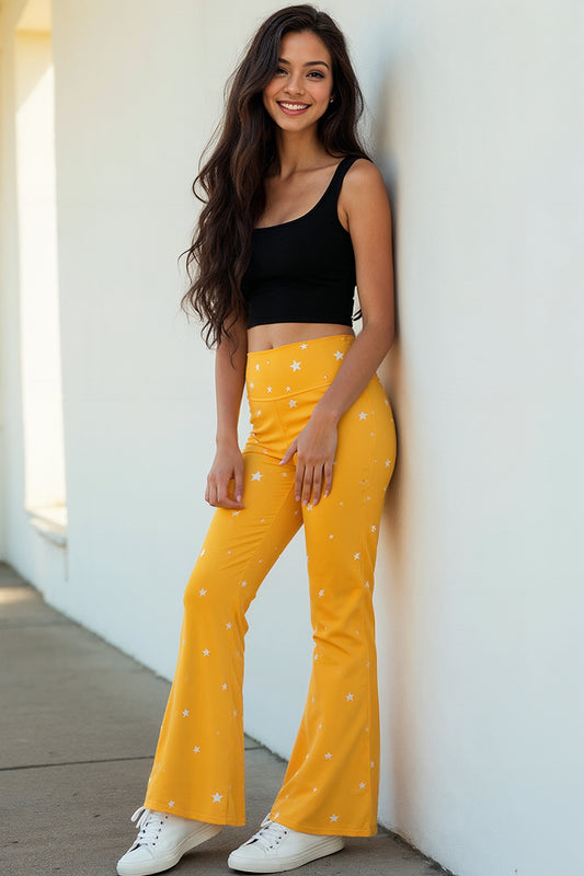 April Star Flare leggings