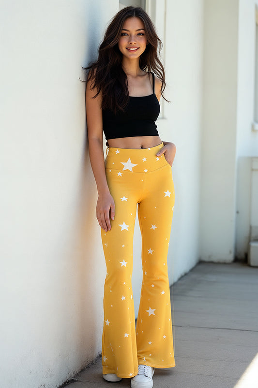 April Star Flare leggings