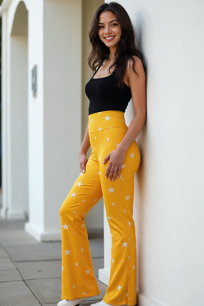 April Star Flare leggings