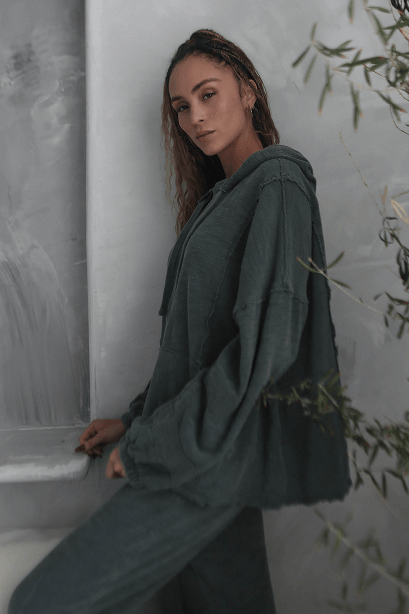 Baja Olive Hoodie - Life Clothing Co