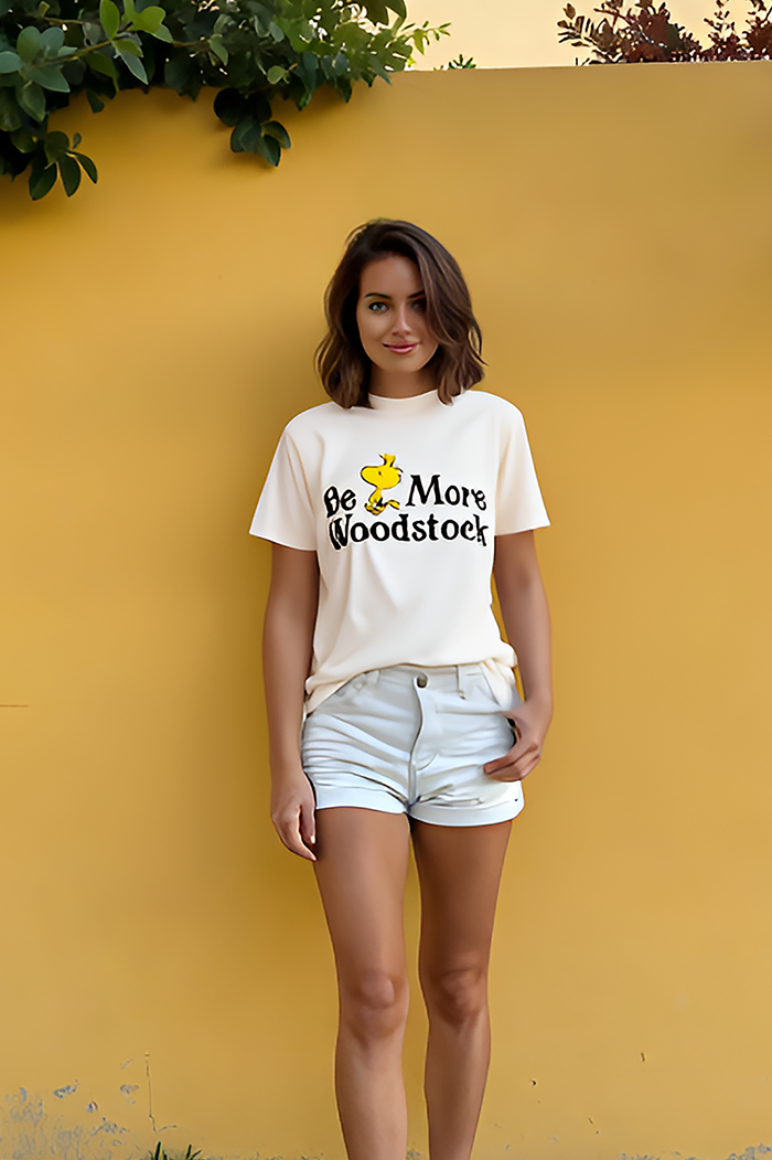 Peanuts Be More Woodstock Tee
