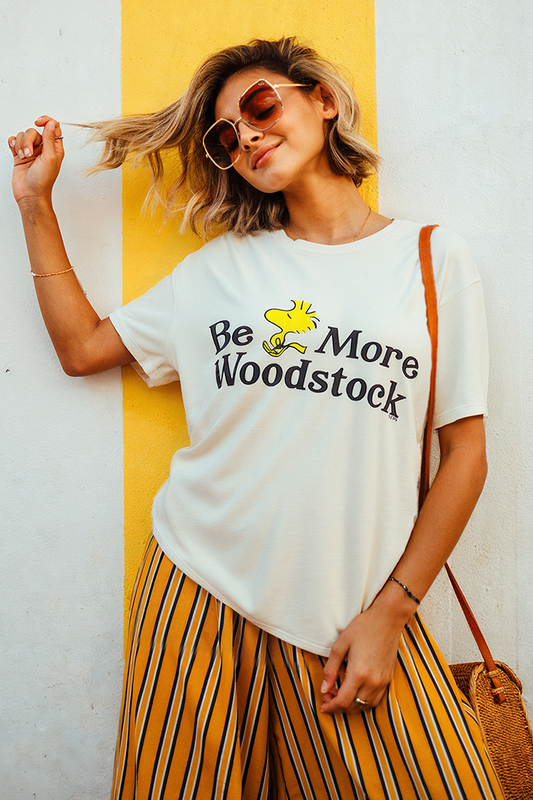 Peanuts Be More Woodstock Tee