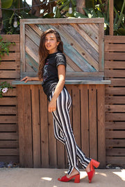 Black Trousdale Striped Pant - Life Clothing Co