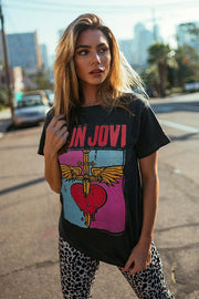Bon Jovi Heart & Dagger Vintage Tee - Life Clothing Co