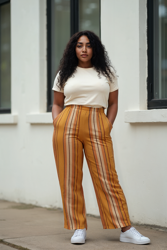 Kira Stripe Wide Leg