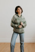 Olive Faded Freedom Hoodie - Life Clothing Co