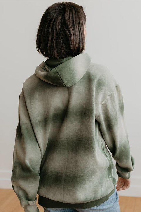 Olive Faded Freedom Hoodie - Life Clothing Co